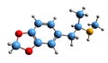 3D image of MDMA skeletal formula