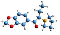 3D image of MDPBP skeletal formula