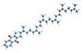 3D image of menaquinone skeletal formula