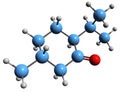 3D image of Menthone skeletal formula