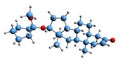 3D image of Mesabolone skeletal formula