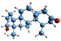 3D image of Mesterolone skeletal formula