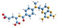 3D image of Methotrexate skeletal formula