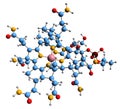 3D image of Methylcobalamin skeletal formula