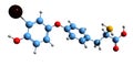 3D image of 3-Monoiodothyronine skeletal formula