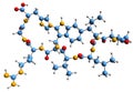 3D image of Moroidin skeletal formula