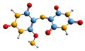 3D image of Murexide skeletal formula