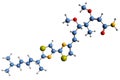 3D image of Myxothiazol skeletal formula