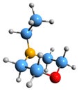 3D image of N-ethylmorpholine skeletal formula