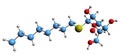 3D image of n-Octyl beta-D-thioglucopyranoside skeletal formula