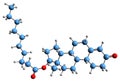 3D image of Nandrolone decanoate skeletal formula