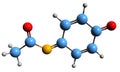 3D image of NAPBQI skeletal formula