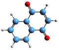 3D image of Naphthoquinone skeletal formula