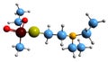 3D image of nerve agent VM skeletal formula
