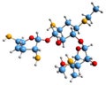 3D image of Netilmicin skeletal formula