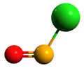 3D image of Nitrosyl chloride skeletal formula
