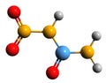 3D image of Nitrourea skeletal formula