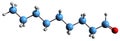 3D image of Nonanal skeletal formula