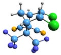 3D image of Norbornan skeletal formula