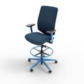 3D image office working chair 9