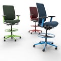 3D image office working chair 8