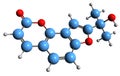 3D image of Oroselol skeletal formula