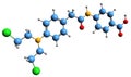 3D image of Pafencil skeletal formula