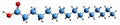 3D image of Palmitic acid skeletal formula