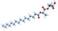 3D image of palmitoyl-2-lactylate skeletal formula