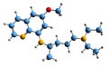 3D image of Pamaquine skeletal formula