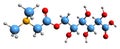 3D image of Pangamic acid skeletal formula