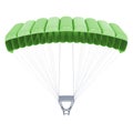 3d image of a parachute on white background