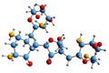 3D image of Paromomycin skeletal formula
