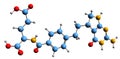 3D image of Pemetrexed skeletal formula