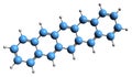 3D image of Pentacene skeletal formula