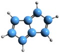 3D image of Pentalene skeletal formula