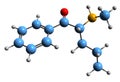 3D image of Pentedrone skeletal formula
