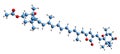 3D image of Peridinin skeletal formula