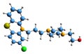 3D image of Perphenazine skeletal formula