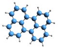 3D image of Perylene skeletal formula