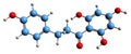 3D image of Phloretin skeletal formula