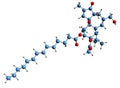 3D image of Phorbol ester skeletal formula