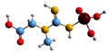 3D image of Phosphocreatine skeletal formula