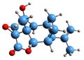 3D image of Picrotoxin skeletal formula