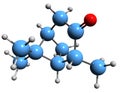 3D image of Pinocamphone skeletal formula