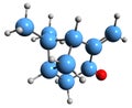 3D image of Pinocarvone skeletal formula