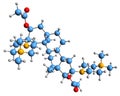 3D image of Pipecuronium bromide skeletal formula