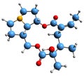 3D image of Platyphylline skeletal formula