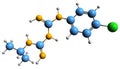 3D image of Proguanil skeletal formula