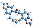3D image of Protopine skeletal formula